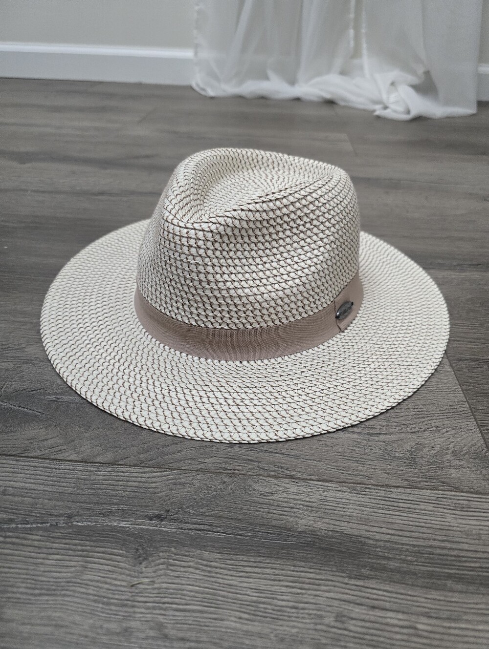 Wallaroo Charlie Fedora Sun Hat lightweight woven design OS Adjustable Outside